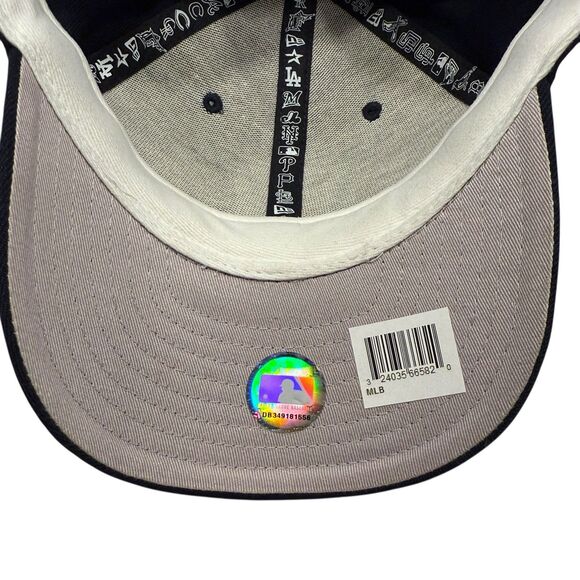 New York Yankees Strapback Cap Hat Navy Blue MLB Genuine Merchandise One Sz NEW - Picture 7 of 11
